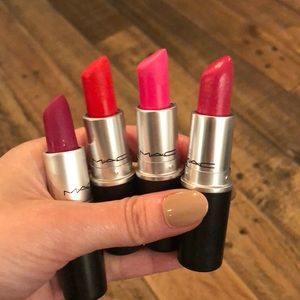 Pinks and Reds - 4 MAC Lipsticks